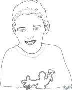 portráid Leathanaigh Dathúcháin Inphriontáilte